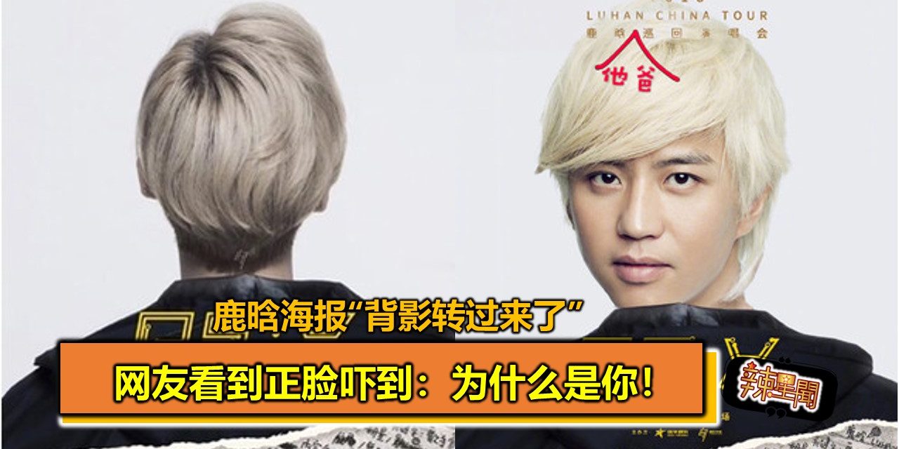 鹿晗海报“背影转过来了”　网友看到正脸吓到：为什么是你！